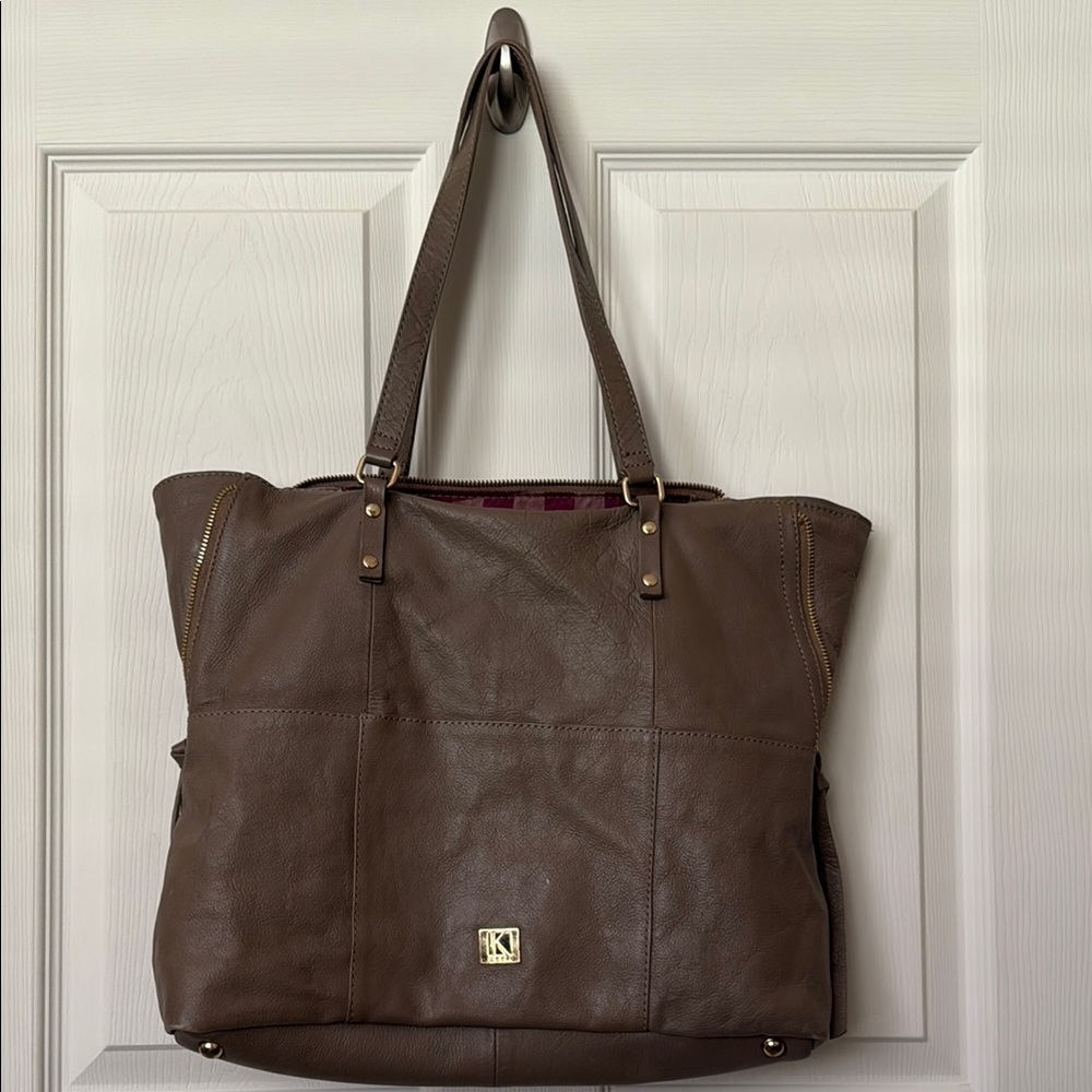 Kooba Grey Leather Tote